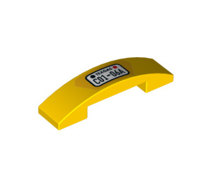 LEGO Yellow Slope 1 x 4 Curved Double with C01-06A (32833 / 93273)