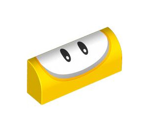 LEGO Yellow Slope 1 x 4 Curved with Eyes (6191 / 101877)