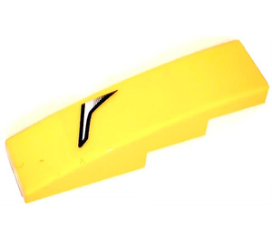 LEGO Yellow Slope 1 x 4 Curved with Headlight part III right Sticker (11153)