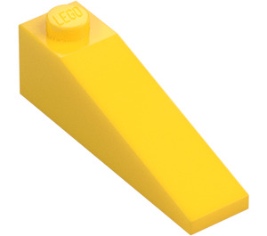 LEGO Amarillo Con pendiente 1 x 4 x 1 (18°) (60477)