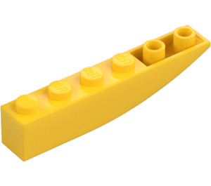 LEGO Jaune Pente 1 x 6 Incurvé Inversé (41763 / 42023)