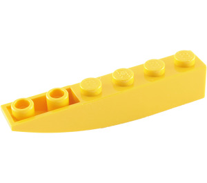 LEGO Jaune Pente 1 x 6 Incurvé Inversé (41763 / 42023)