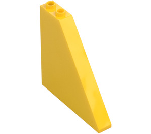 LEGO Amarillo Con pendiente 1 x 6 x 5 (55°) con sujeción de espiga inferior (2937)