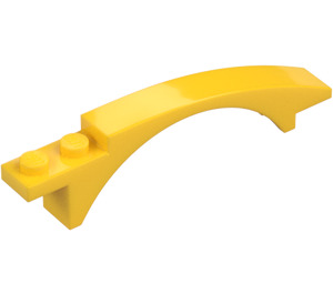 LEGO Yellow Slope 1 x 8 x 1.6 Curved with Arch (50967)