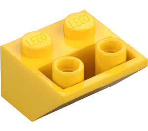 LEGO Keltainen Luiska 2 x 2 (45°) Käänteinen tasaisella välilevyllä alla (3660)