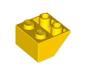 LEGO Gelb Steigung 2 x 2 (45°) Invertiert mit flachem Abstandshalter darunter (3660)