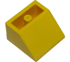 LEGO Geel Helling 2 x 2 (45°) Omgekeerd met massieve ronde buis aan de onderzijde