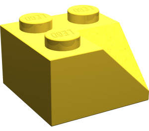 LEGO Yellow Slope 2 x 2 (45°) with Double Concave (Rough Surface) (3046 / 4723)