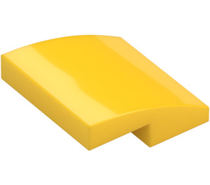 LEGO Yellow Slope 2 x 2 Curved (15068)