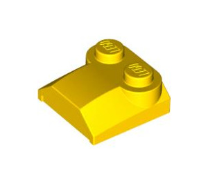 LEGO Jaune Pente 2 x 2 x 0.7 Incurvé sans extrémité incurvée (41855)