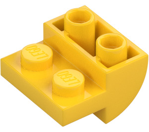 LEGO Geel Helling 2 x 2 x 1 Gebogen Omgekeerd (1750)