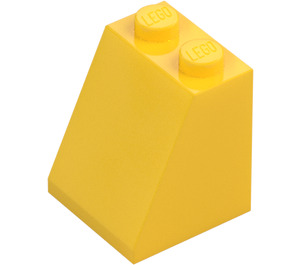 LEGO Gul Backe 2 x 2 x 2 (65°) med bottenrör (3678)