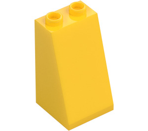 LEGO Gelb Schrägstein 2 x 2 x 3 (75°) Hohlnoppen, raue Oberfläche (3684 / 30499)