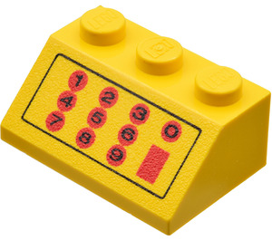 LEGO Amarillo Con pendiente 2 x 3 (45°) con Cash Register (3038 / 82453)