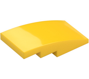 LEGO Yellow Slope 2 x 4 Curved (93606)