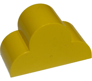 LEGO Yellow Slope 2 x 4 x 2 Curved with Rounded Top (6216)