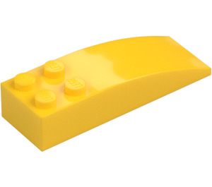 LEGO Amarillo Con pendiente 2 x 6 Curvo (44126)