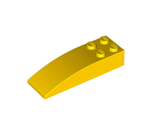 LEGO Yellow Slope 2 x 6 Curved (44126)