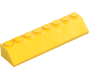 LEGO Yellow Slope 2 x 8 (45°) (4445)