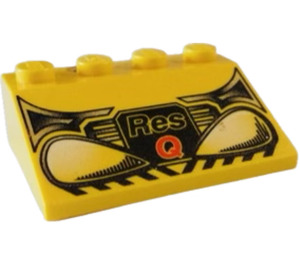 LEGO Yellow Slope 3 x 4 (25°) with Res-Q Headlight (3297)