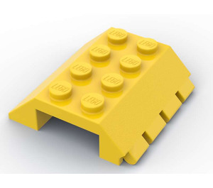LEGO Yellow Slope 4 x 4 (45°) Double with Hinge (4857)