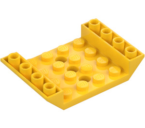 LEGO Yellow Slope 4 x 6 (45°) Double Inverted with Open Center with 3 Holes (30283 / 60219)