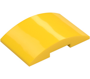 LEGO Yellow Slope 4 x 6 Curved with Cut Out (78522)