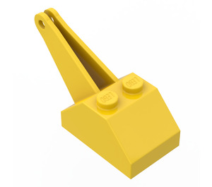 LEGO Amarillo Con pendiente 45° con Grúa Brazo (3135)