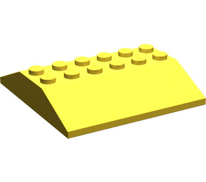 LEGO Geel Helling 6 x 6 (25°) Dubbele (4509)