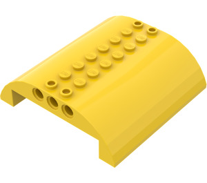 LEGO Jaune Pente 8 x 8 x 2 Incurvé Double (54095)