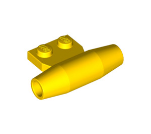 LEGO Giallo Piccolo Liscio Motore con 1 x 2 Lato Piastra (con supporti per assi) (3475)