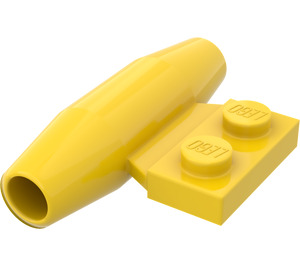 LEGO Amarillo Pequeño Liso Motor con 1 x 2 Lado Placa (sin sujeciones de eje) (3475)