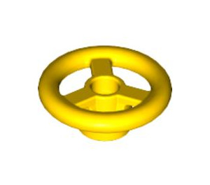 LEGO Yellow Small Steering Wheel (16091 / 30663)