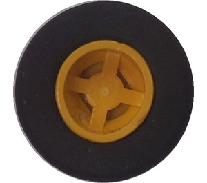 LEGO Yellow Small Wheel With Slick Tyre
