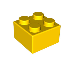 LEGO Yellow Soft Brick 2 x 2 (50844)