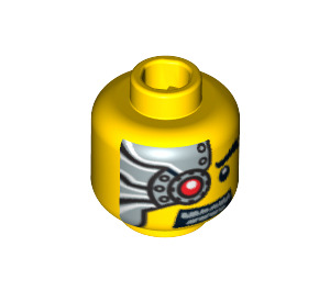 LEGO Yellow Space Villain Head (Recessed Solid Stud) (15199 / 93410)