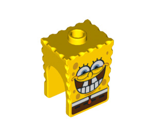 LEGO Жълто SpongeBob SquarePants Глава с Голям Отдолу Зъби (12155 / 84619)