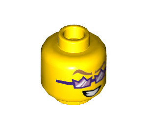 LEGO Yellow Spotlight Minifigure Head (Recessed Solid Stud) (3626 / 79213)