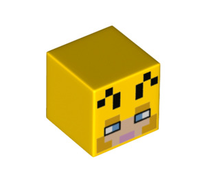 LEGO Gelb Platz Minifigure Kopf mit Beekeeper Gesicht (19729 / 76965)