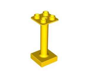 LEGO Jaune Stand 2 x 2 avec Base (93353)