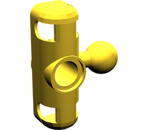 LEGO Yellow Steering Arm with Two Ball Sockets (6571)