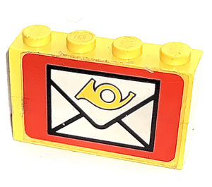 LEGO Yellow Stickered Assembly Post Emblem Envelope from Set 6689