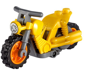 LEGO Yellow Stuntz Bike with Pached Headlight