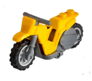 LEGO Geel Stuntz Flywheel Motorfiets Dirt Bike