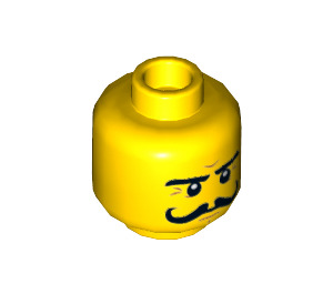 LEGO Gul Sudds Backwash Minifigur Huvud (Infälld solid knopp) (3626 / 16152)