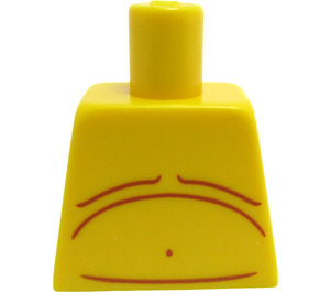 LEGO Amarillo Sumo Wrestler Torso sin brazos (973)