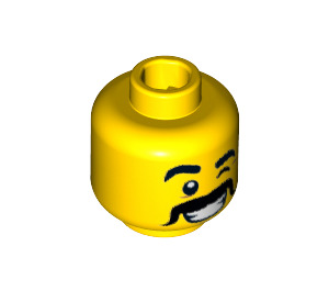 LEGO Yellow Taco Tuesday Guy Minifigure Head (Safety Stud) (3626 / 15917)