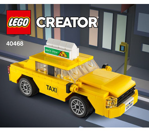 LEGO Yellow Taxi Set 40468 Instructions