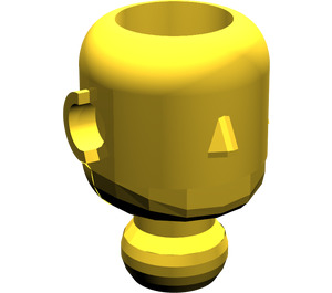 LEGO Yellow Technic Action Figure Head (2707)