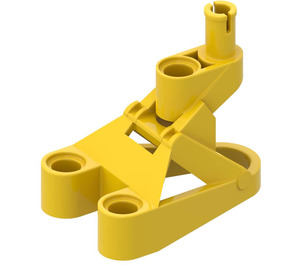 LEGO Yellow Technic Connector 3 x 4.5 x 2.333 with Pin  (32576)